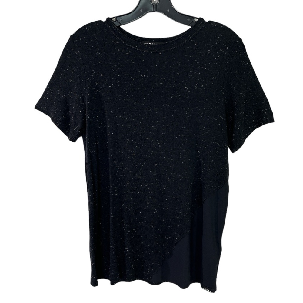 Koral black and Metallic Short Sleeve Tee Size XSmall